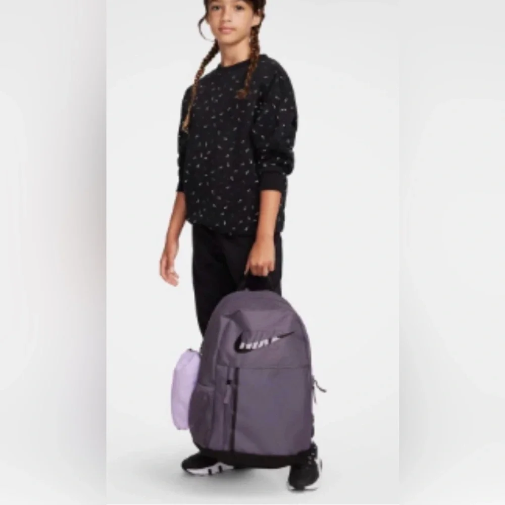 Nike ELEMENTAL BACKPACK Book Sack for Travel or School - PURPLE STORM NWT